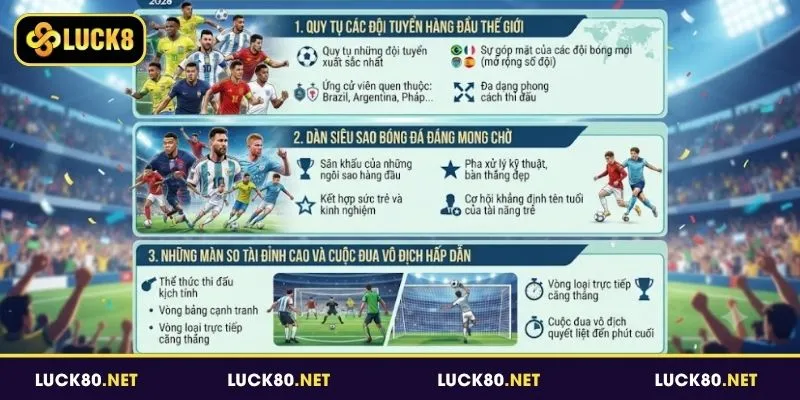 Những yếu tố tạo nên sức hút World Cup 2026